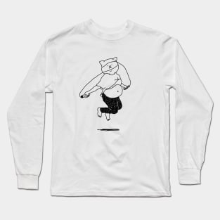 Skipping Cat Long Sleeve T-Shirt